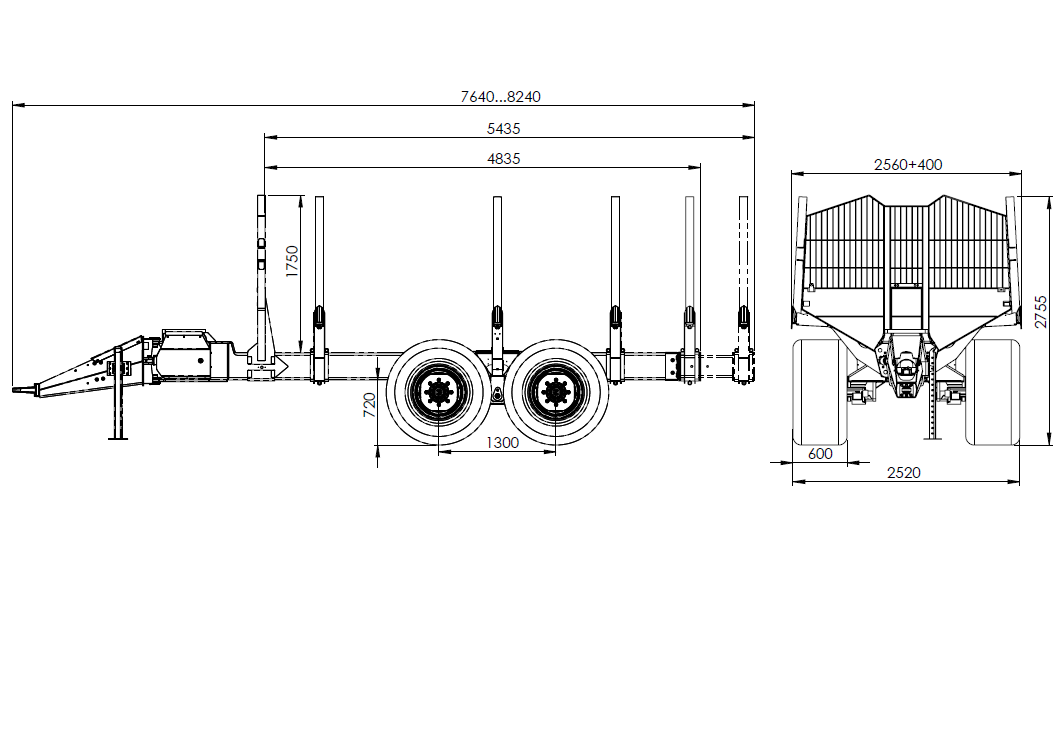 Trailers for pros and hobby farmers — BMF Forestry Trailers & Cranes